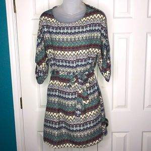 Freeway Patterned Shift Dress